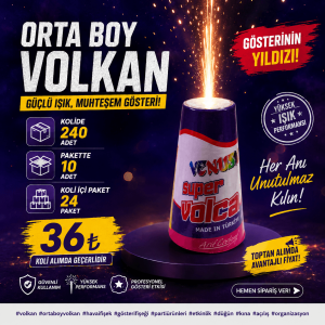 Viral Organizasyon Orta Boy Volkan Fikirleri - Venüs Konik 667